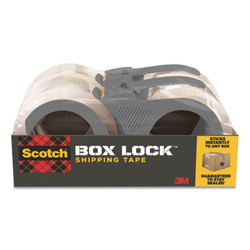 Scotch® Box Lock Shipping Packaging Tape With Dispenser, 3" Core, 1.88" X 54.6 Yds, Clear, 4-pack freeshipping - TVN Wholesale